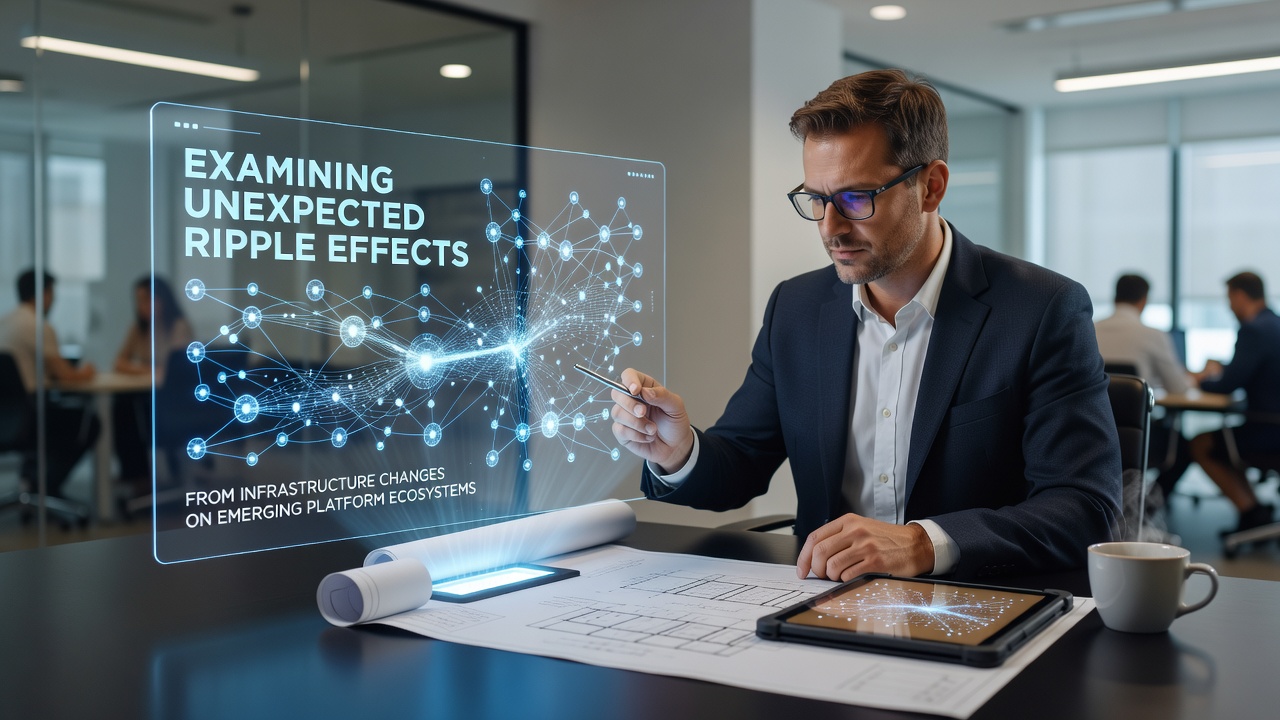 Examining Unexpected Ripple Effects from Infrastructure Changes on Emerging Platform Ecosystems