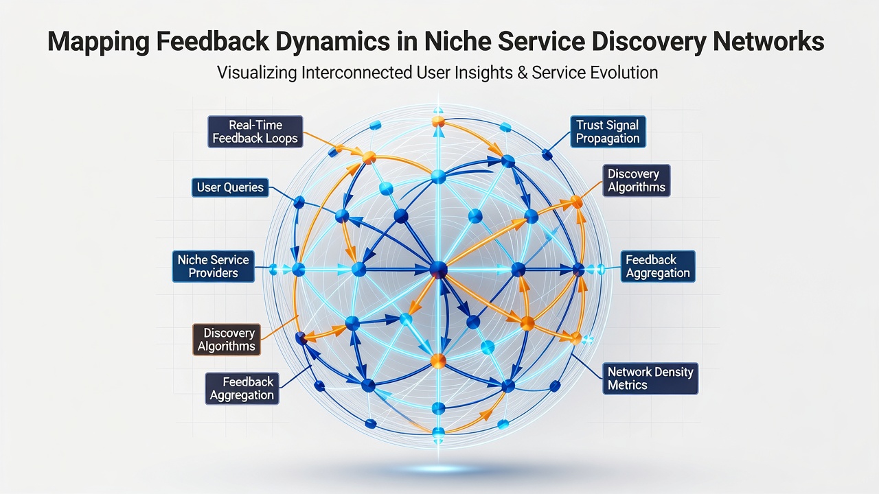Mapping Feedback Dynamics in Niche Service Discovery Networks